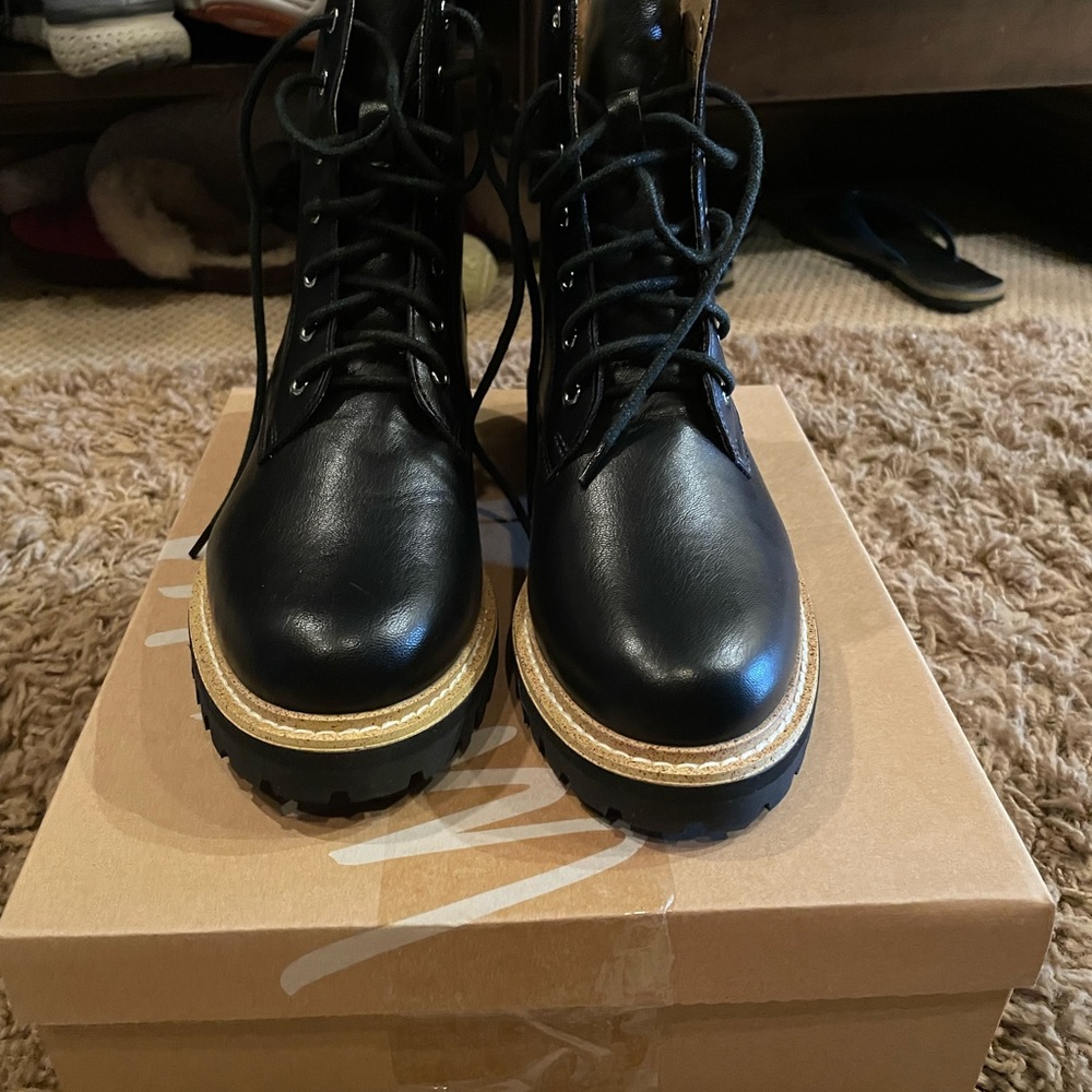 Miim black lace up booties - Picture 2 of 4